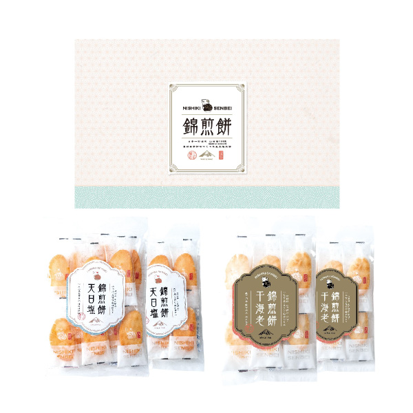NISHIKI SENBEI 自然な素材でつくった錦煎餅（34枚入）