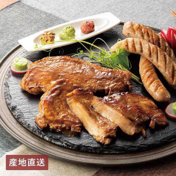 【送料無料】産地直送│さくらポークロースとんてき・生ウインナーセット 【三重県】