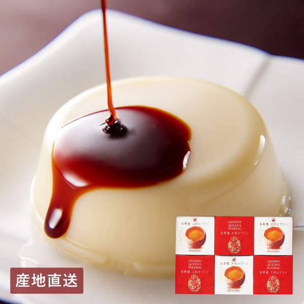 【送料無料】産地直送│烏骨鶏本舗 烏骨鶏王妃のプリン6個セット 【岐阜県】