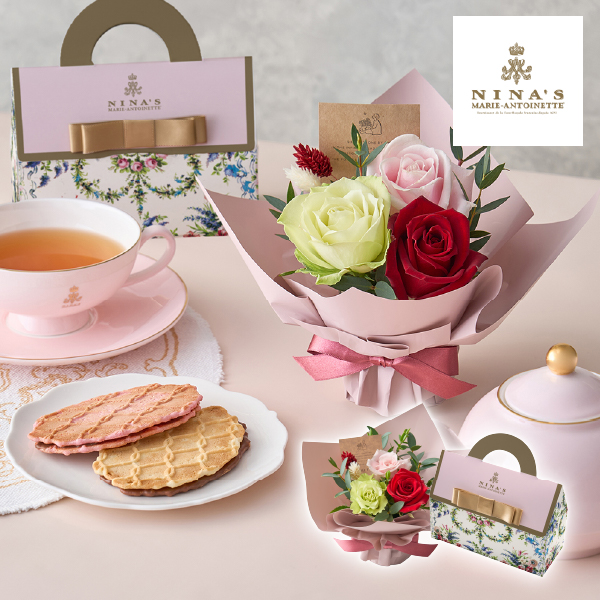 ミニアレンジメントカラフル&ニナスオリジナルシークレットガーデンティータイム 3個