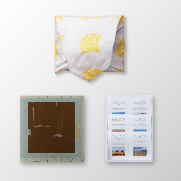 画像:風呂敷で贈る|カタログギフト ILLUMS 31,000円コース ROYAL + CLAYD クレイド ワンタイムギフト