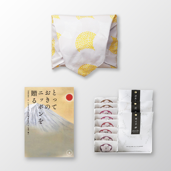 画像:オーシャンテール Premium 紀州南高梅・浅草のり・煎茶セット