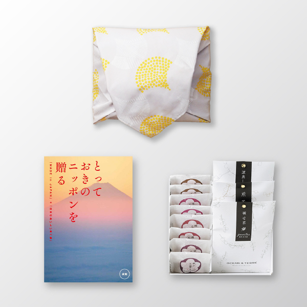 画像:オーシャンテール Premium 紀州南高梅・浅草のり・煎茶セット