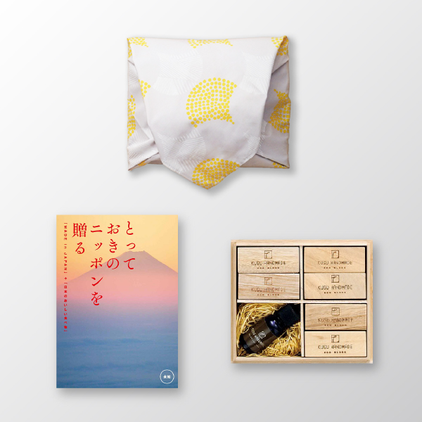 画像:KUSU HANDMADE エコブロック18個オイル付き 桐箱