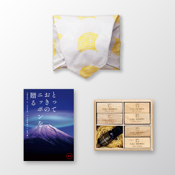 画像:KUSU HANDMADE エコブロック18個オイル付き 桐箱