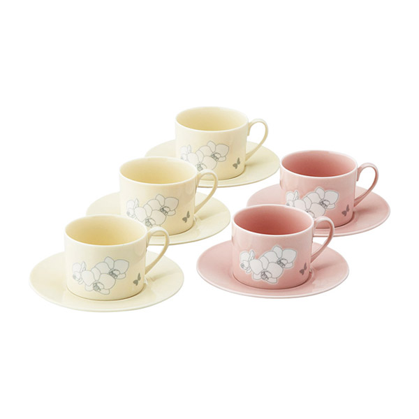 ハナエモリ オーキッド 5客コーヒーセット