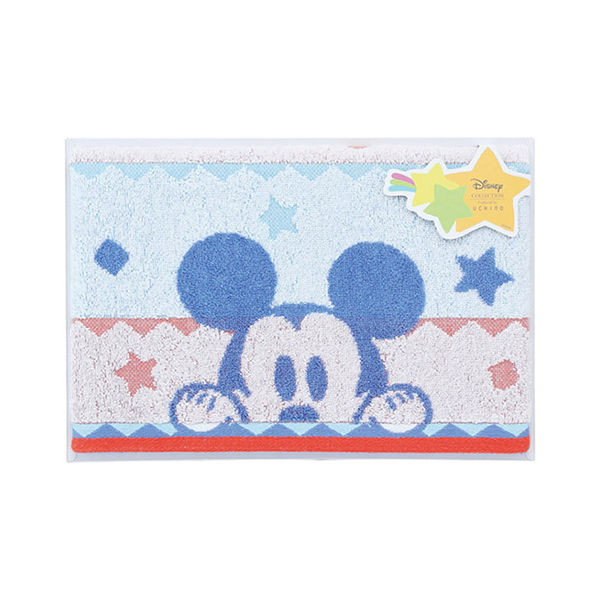 ディズニー ハピネスフレーク コンパクトバスタオル（ブルー）