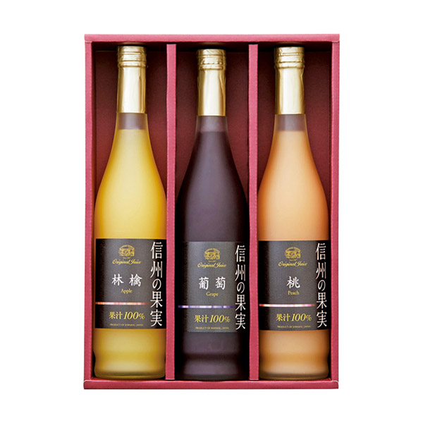 画像:りんご村からのおくりもの 信州産フルーツジュース詰合せ D