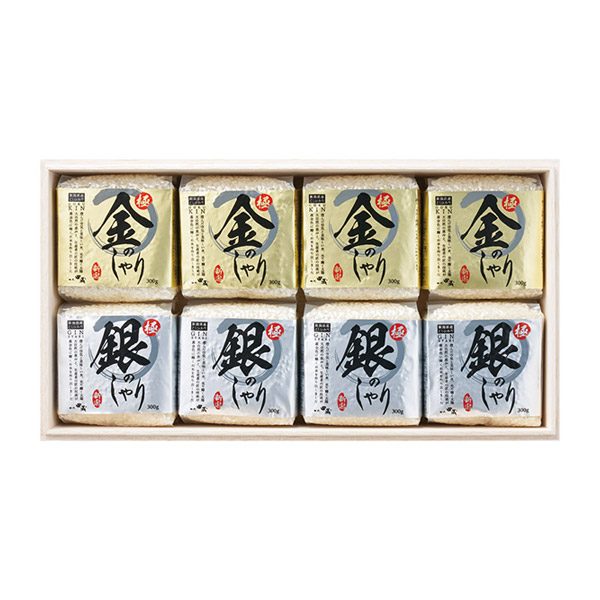 初代田蔵 木箱入り極金のしゃり･極銀のしゃり食べくらべギフトセット C