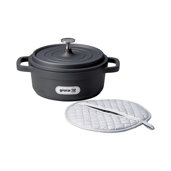 ジョイア キャセロール20cm鍋敷きセット（ブラック）