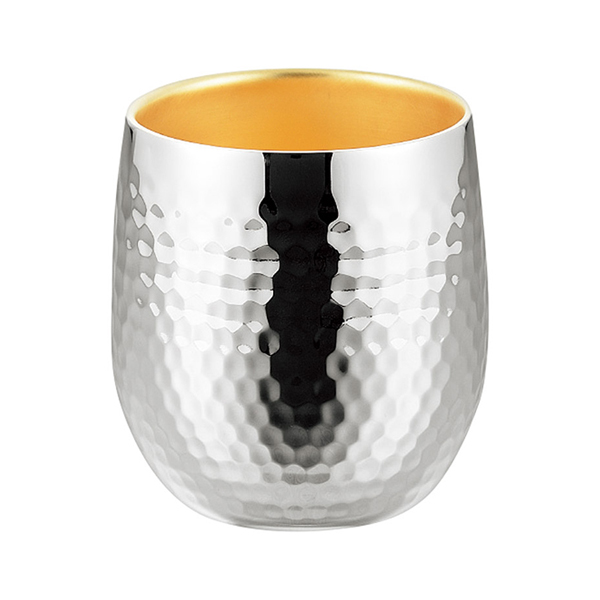 燕熟の技 ステンレス二重ロックカップ250ml(内面金メッキ)