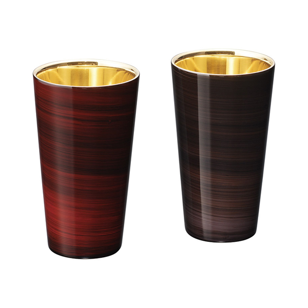 漆磨 ストレートタンブラー2PC 暁月・紫影