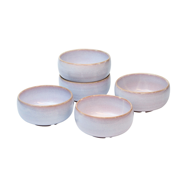 萩焼 萩むらさき 丸小鉢揃