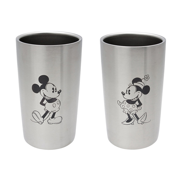 ディズニー WD ステンレス真空タンブラーセットS2(ミッキー&ミニー) 300ml