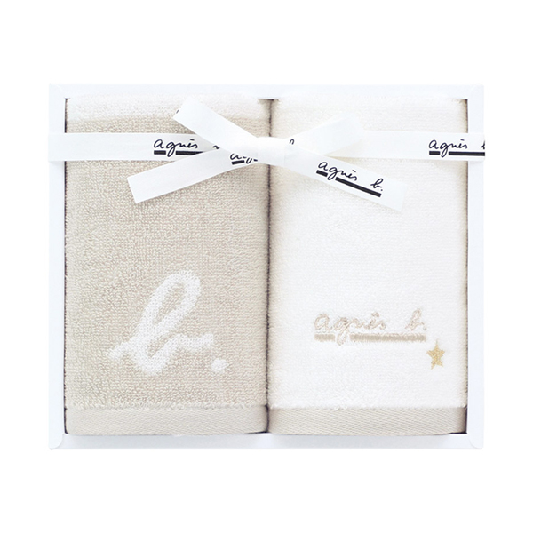 アニエスベー abマリニエール ゲストタオル2P(ベージュ)