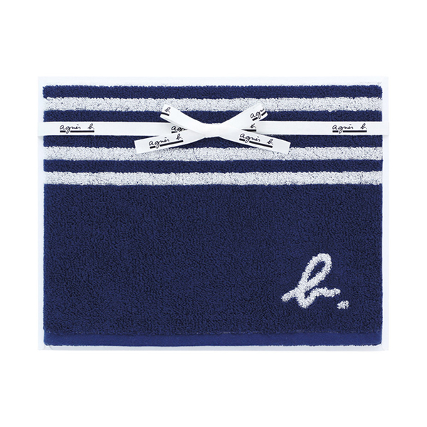 アニエスベー abマリニエール バスタオル(ダークブルー)