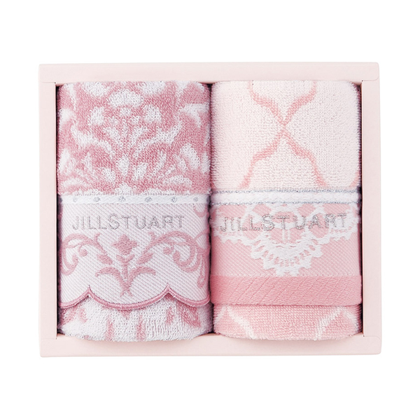 ジルスチュアート ブルームオーナメント フェイスタオル2P
