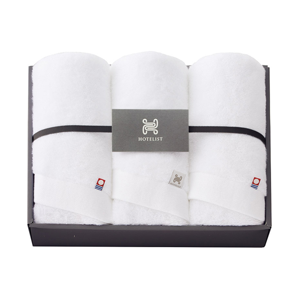 今治タオル HOTELIST フェイスタオル3P（ホワイト）