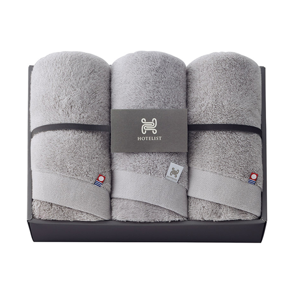 画像：今治タオル HOTELIST フェイスタオル3P（グレージュ）