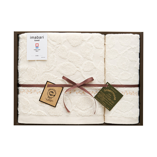 グリーンモード 今治エコリーフ バス1P・ウォッシュタオル1P