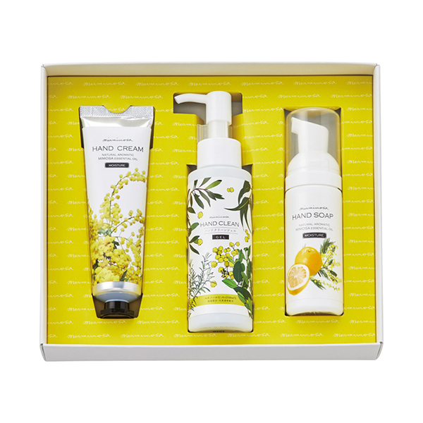 画像：ミアミモザ ハンドクリーム&ハンドクリーンジェル&ハンドソープ