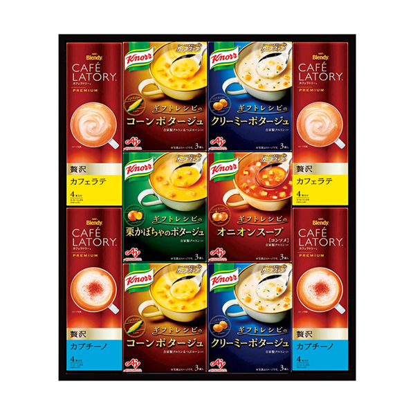 味の素 〈ギフトレシピ〉「クノール(R)」スープ&コーヒーギフト D