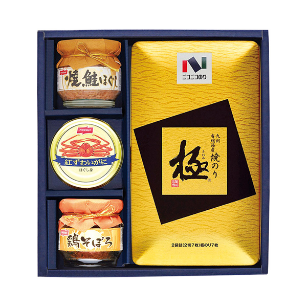 ニコニコのり 焼のり・カニ缶・瓶詰詰合せ