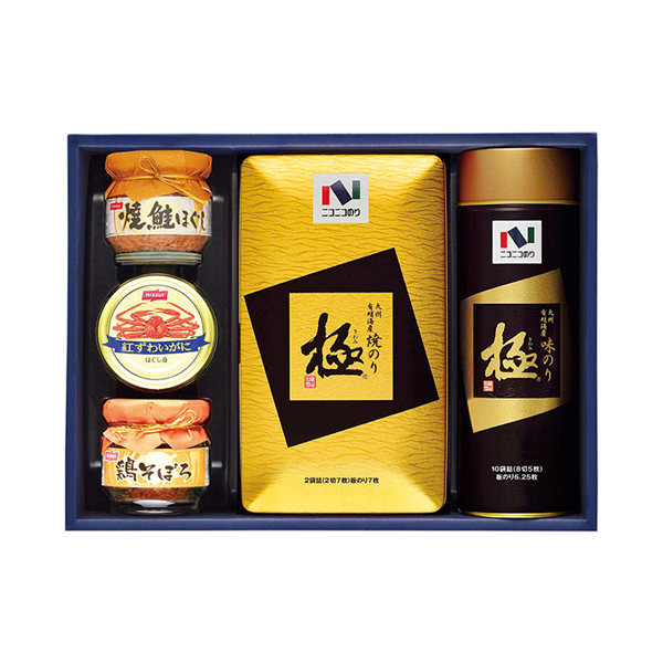 ニコニコのり 焼のり・味のり・カニ缶・瓶詰詰合せ