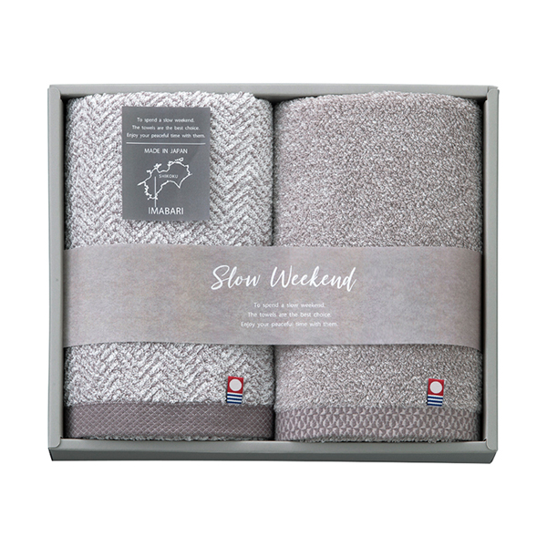 画像:SLOW WEEKENDフェイスタオル2P