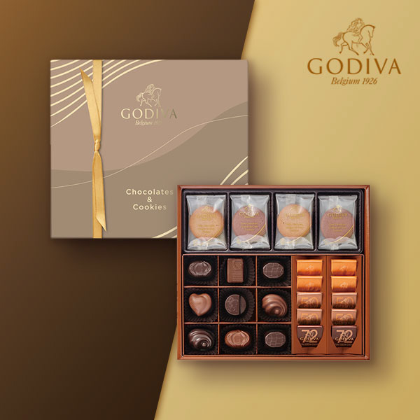 GODIVA クッキー＆チョコレート アソートメント(クッキー8枚 / チョコレート21粒) |  内祝い・お祝い・ギフト・贈り物の通販サイトtheDe(ザディー)
