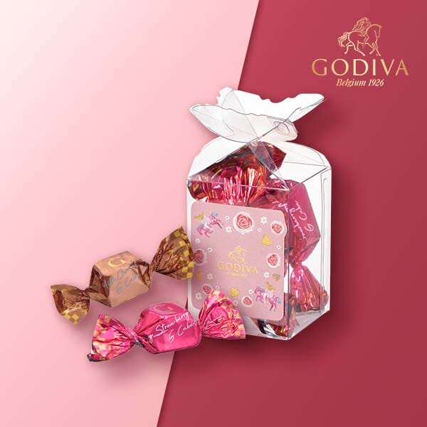 GODIVA メリーゴーランド ワッフル G キューブ アソートメント（2粒入）