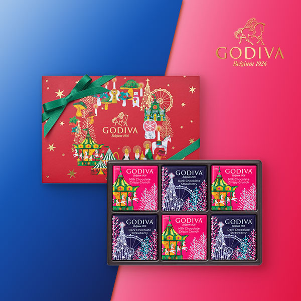 GODIVA 星降る森のクリスマス カレアソートメント（6枚入）