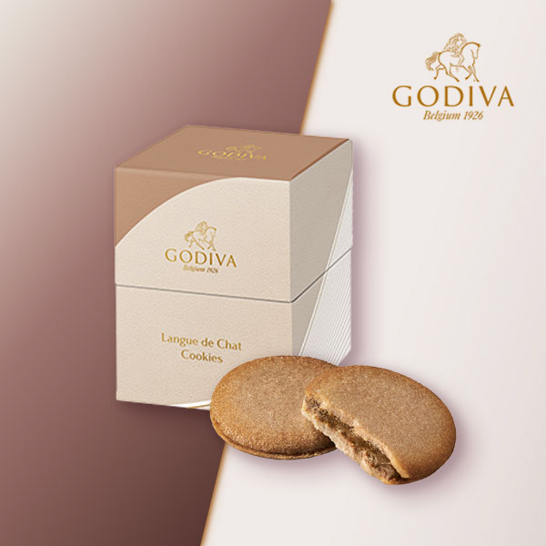 画像：GODIVA ミルクチョコレートラングドシャクッキー（5 枚入）