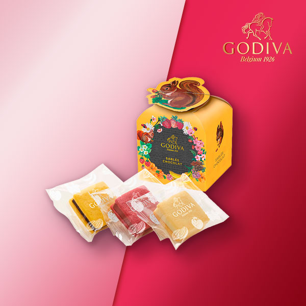 GODIVA フルーツバスケット サブレショコラ（3個入）