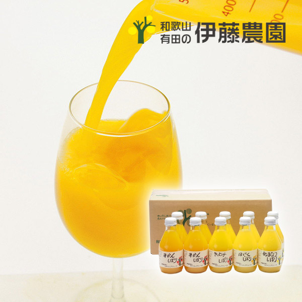 伊藤農園100％ピュアジュース180ml×10個入