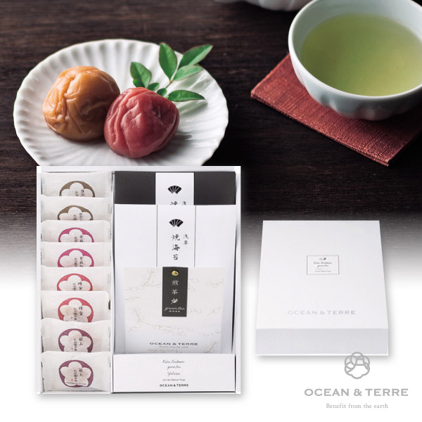 オーシャンテール Premium 紀州南高梅・浅草のり・煎茶セット
