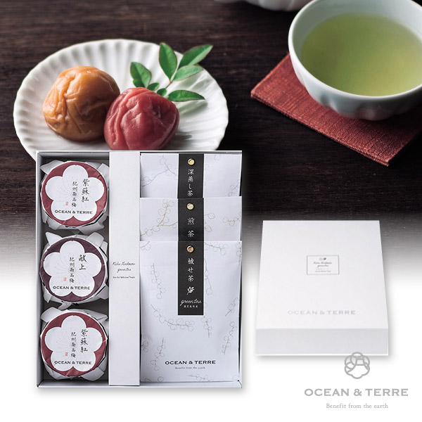 オーシャンテール Premium 紀州南高梅＆日本茶セットE