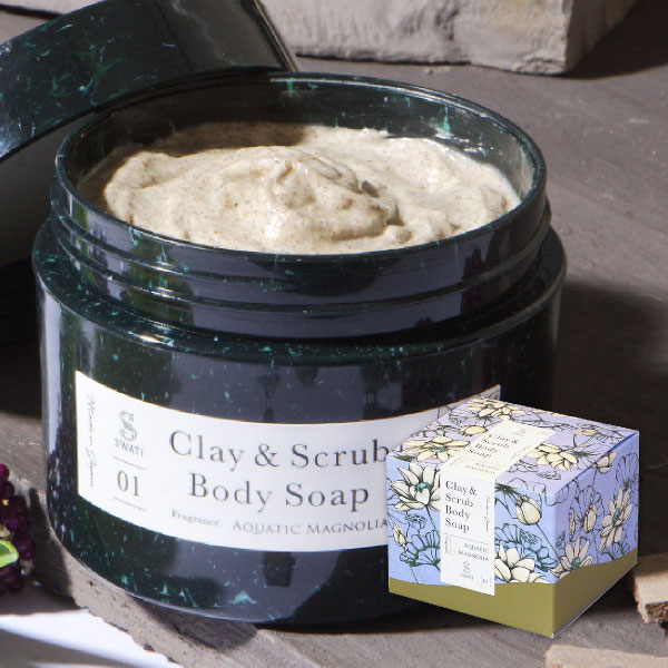 Clay & Scrub  Body Soap(Aquatic Magnolia)｜SWATi <スワティ>