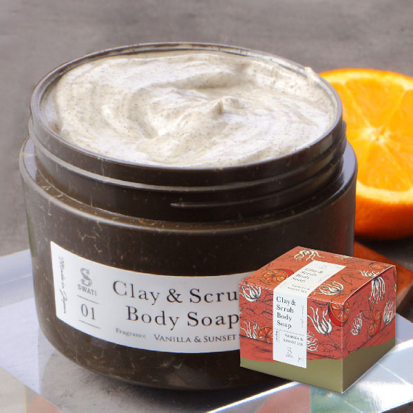 Clay & Scrub  Body Soap(Vanilla & Sunset sea)｜SWATi <スワティ>