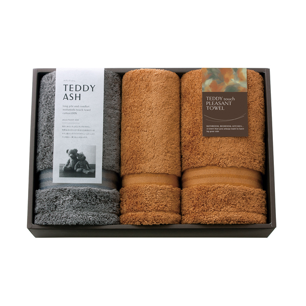 TEDDY ASH 〈テディアッシュ〉 フェイスタオル2P・ハンドタオル1P
