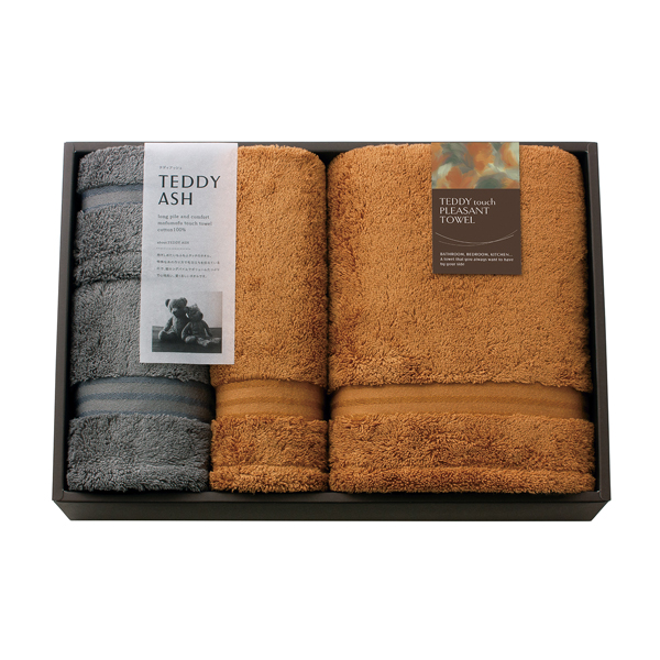 TEDDY ASH 〈テディアッシュ〉 バスタオル2P・フェイスタオル2P・ハンドタオル1P