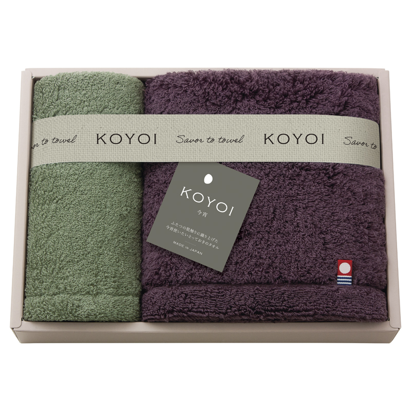 KOYOI 〈今宵〉 フェイスタオル1P・ハンドタオル1P
