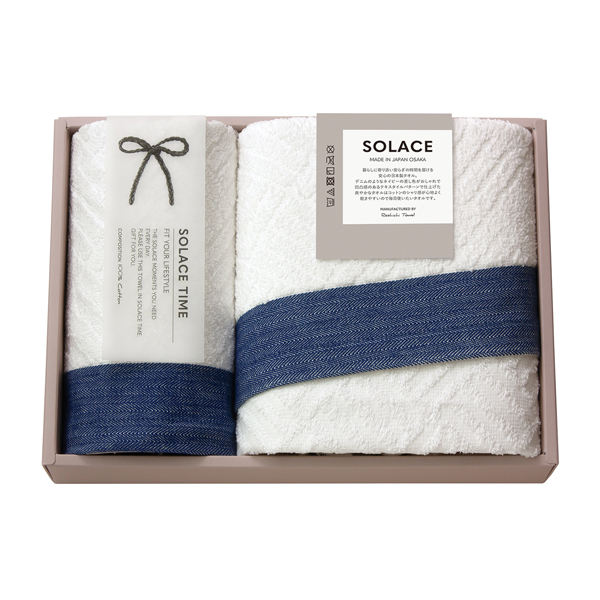 SOLACE〈ソラス〉 日本製 バスタオル1P・ハンドタオル1P