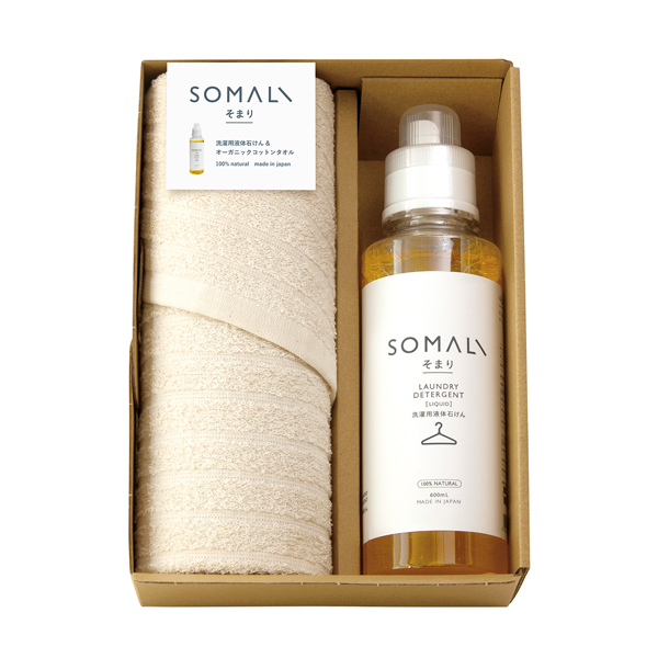 そまり 洗濯用液体石けんとフェイスタオル1P