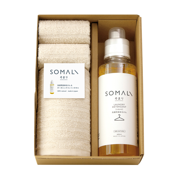 そまり 洗濯用液体石けんとフェイスタオル1P・ハンドタオル2P