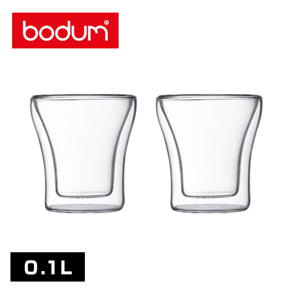 bodum（ボダム） アッサム ダブルウォールグラス 100mlセット