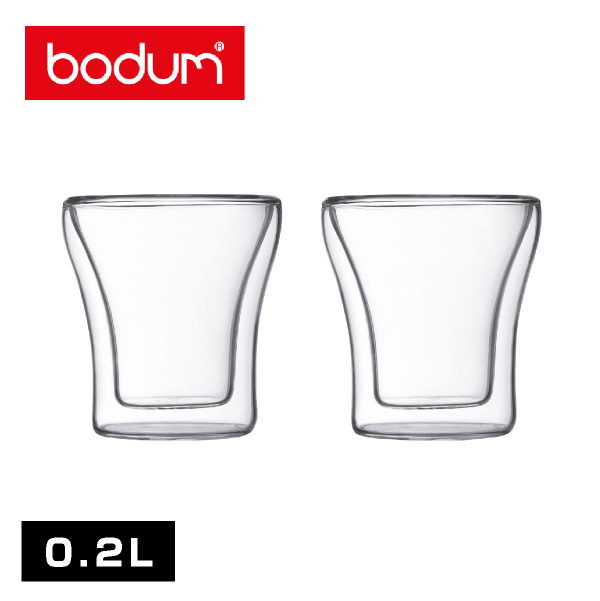 bodum（ボダム） アッサム ダブルウォールグラス 200mlセット