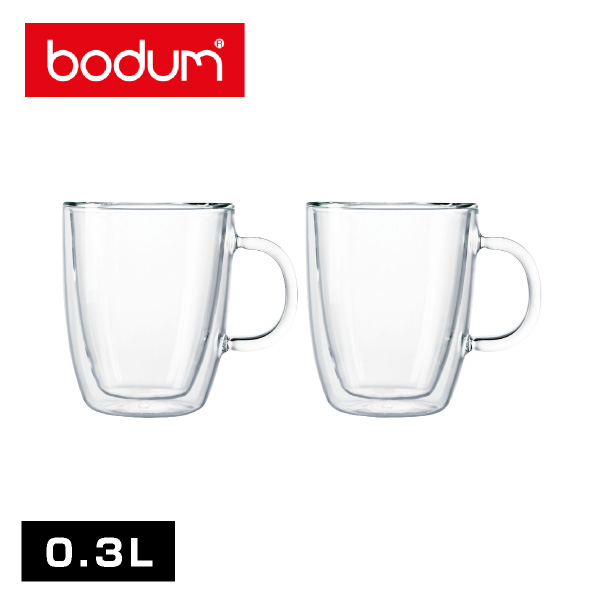 bodum（ボダム） ビストロ ダブルウォールマグ 300mlセット